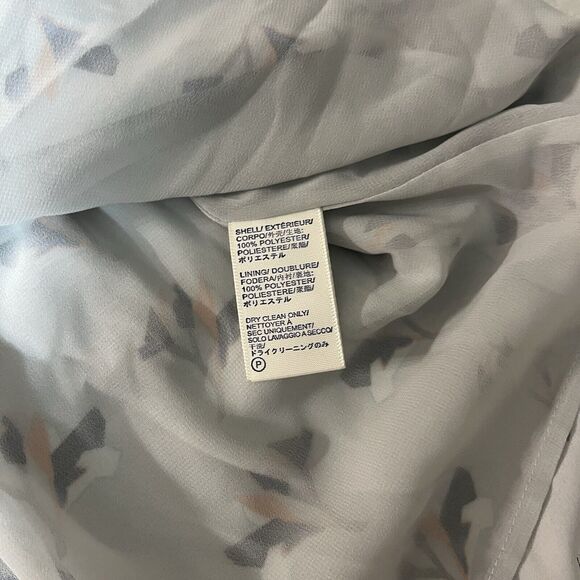 Rebecca Minkoff Dress Cold Shoulder Short Sleeve Sz S Robbie Water Blue Cottage - Picture 5 of 9